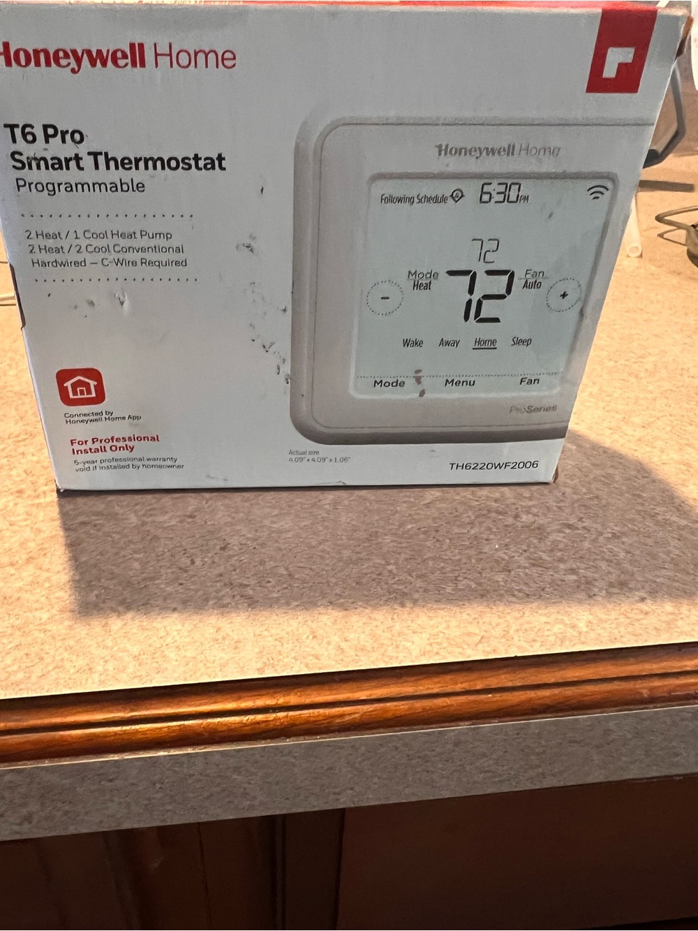 Honeywell T6 Pro Smart Thermostat - White